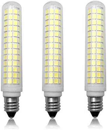 K Jingkelai E11 lâmpadas LEDs diminuem 13W 110V Lâmpadas de milho de milho de 6000k de 6000k frios JD T4 E11 Mini Candelabra Base, Dimmable, 134 LED 2835 Smd, 3 pacote de 3