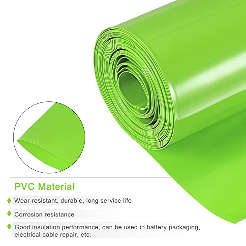 Meccanixity Battery Wrap PVC Tubing de encolhimento de calor 60mm de 6m de 6m de isolamento verde claro para a bateria