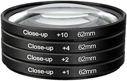 MOUDOAUER VIDRO óptico + câmera digital DSLR de alumínio Close Up Macro Lens Filter Kit para Nikon para Pentax