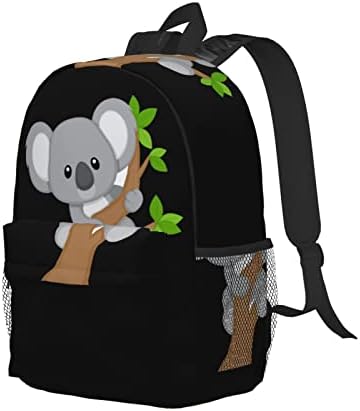Ocelio Hugging Tree Koala Backpack, mochila de aluno leve de 15 polegadas, laptop unissex, backpack da faculdade