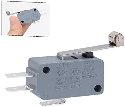 Novo LON0167 5 x Micro limit switch long hinge roller braço spdt snap action home lote (5 x microendchalter
