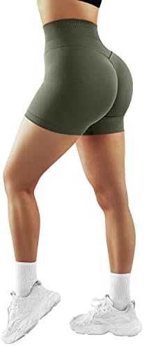 Ruuhee Women Workless Workout Shorts Levantamento de Butting High Wistist
