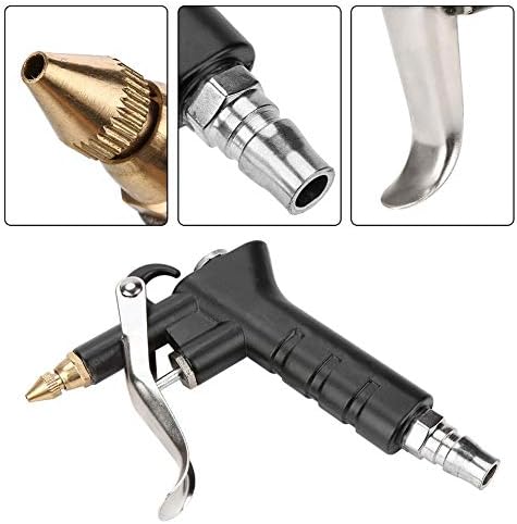 Duster do compressor de ar, conector de pistola de pistola de alta pressão de espanador de 1/4 de espiga de ar com uma ferramenta de limpeza pneumática de bico de extensão com extensão