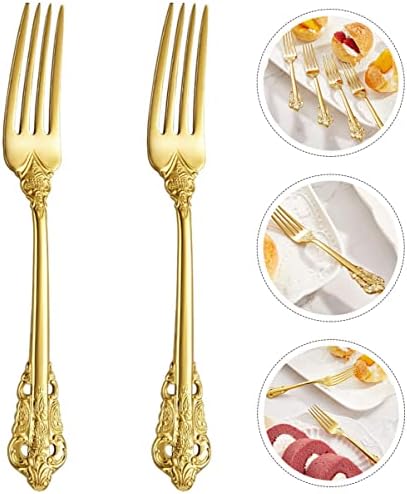 Bestonzon 10 pcs lanches de sobremesas seguras festas de casamento utensílios de jantar garfos de estilo que serve