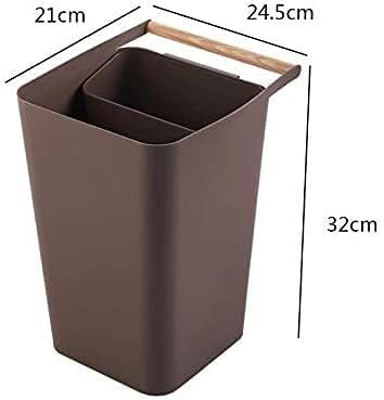 Lixo de cozinha de syzhiwujia lixo lixo portátil pode lixo lixo lixo lixo de lixo para carros em casa o escritório do banheiro, lata de lixo seco e molhado