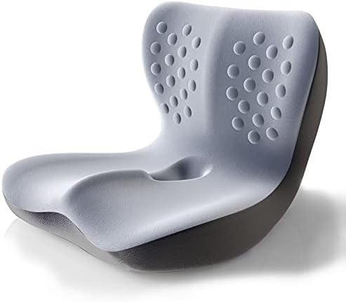 Almofada de assento Brizairid para cadeira de escritório com travesseiro de suporte lombar por longas horas de