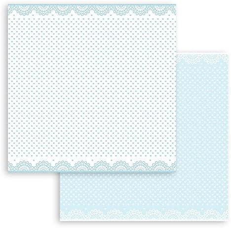 Stamperia Inter, Kft Paper Pad 8x8 10pk, Baby Dream Blue, Day Dream