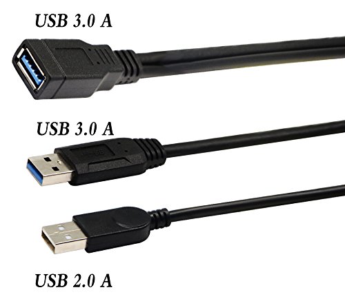 ZDYCGTime USB 3.0 Extender Cable USB 3.0 fêmea para USB 3.0 e USB 2.0 Dados de energia extra de energia y