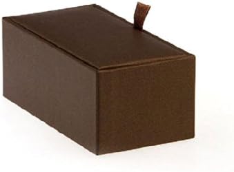 MrCuff Building Block Par de punhos em uma caixa de presente de apresentação e pano de polimento