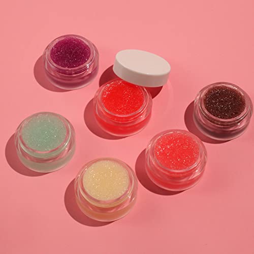 Lips Scrub hidratante para lábios para lábios secos e rachados esfoliante labial para lábios lisos e brilhantes produtos de maquiagem frutada