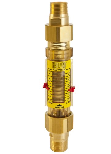 Hedland H625-028-R EZ-View Flowmeter, polifenilsulfona, para uso com água, 4,0-28 gpm Fluxo de fluxo,