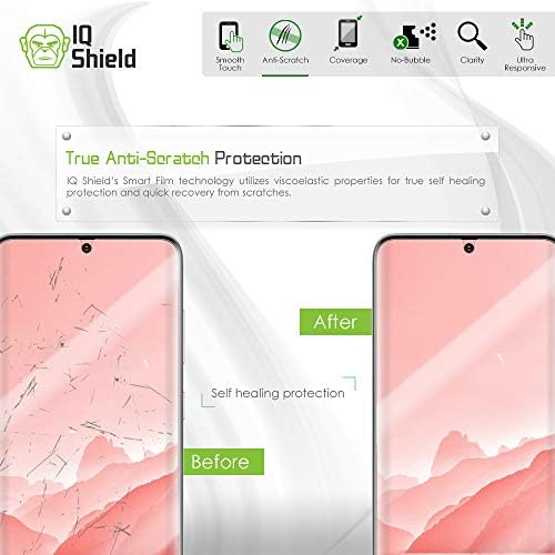 Protetor de tela Iqshield compatível com o filme claro Samsung Galaxy S20 Anti-Bubble