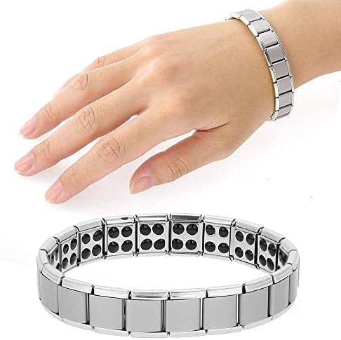 Xindong Anti -Bracelet Stopper Stopper Sleeping Titanium Steel Bracelet Magnet Breath Health Silver