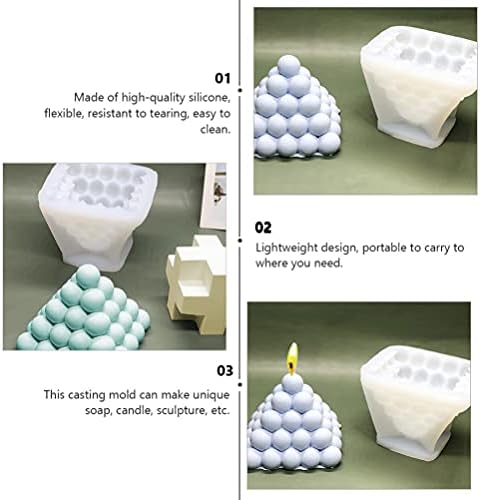Moldes de jóias de resina de cura moldes de jóias 3D Bubble Velle