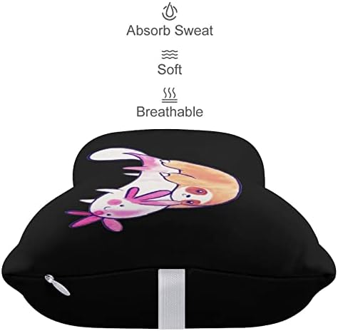 AXOLOTL AMOR travesseiro de pescoço do carro preguiçoso 2 PCs confortáveis ​​Auto-restaurante de cabeça de
