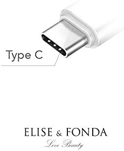 Elise & Fonda TP72 Porto de carregamento USB Tipo C Tipo Cristal Anti-pó do pó Little Bee Pingente Pingle