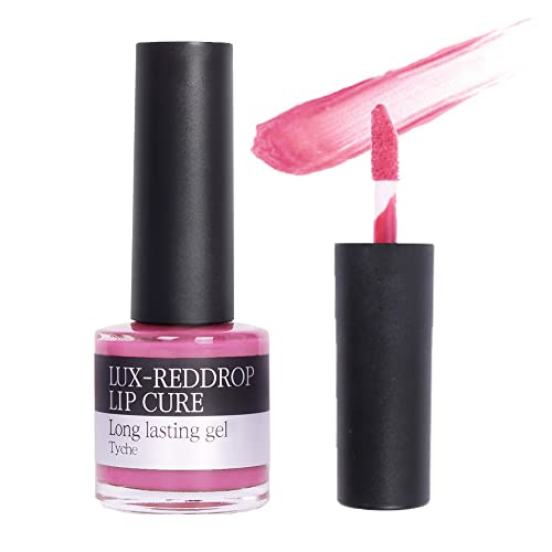 Shine Natural Lux Reddrop Lip Cure Gell Tyche mais duradouro | Brilho de manteiga | Tratamento do esfoliante durante a noite Cuidados nutritivos profundos para lábios rachados rachados secos