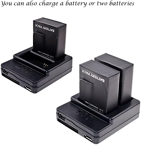 Suptig Battery e Daul Charger para GoPro Hero3 GoPro Hero3+ e GoPro AHDBT 301 AHDBT 302