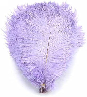 Pena de avestruz 50pcs/lote tingido colorido natural de 25-30cm DIY Acessórios para decoração de festas de casamento Plume 12 cores para selecionar