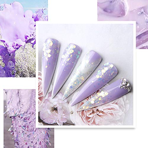Kit de gel de extensão de unhas poli do Makartt Purple com pacote de kit de decoração de unhas