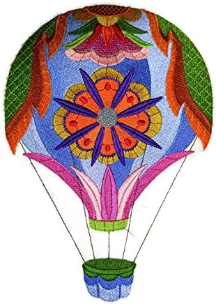 Lindo balão personalizado [balão jacobiano brilhante e ousado] Ferro bordado ON/Sew Patch [8.22 x5.85]