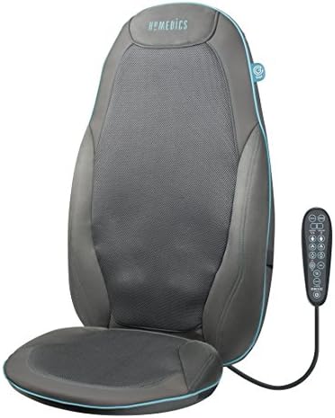 Cadeira de massagem em gel Homedics - Cadeira de massagem - amassar profundo Shiatsu e massagem rolante para