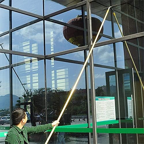 Limpador de janela Wdlwujin, haste telescópica de limpeza de janelas multifuncionais de liga, pincel de limpeza de painéis fotovoltaicos, ferramentas de limpeza de arranha-céus