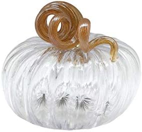 Mariposa Clear Glass Medium Pumpkin, 7501c