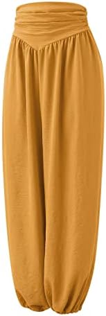 Calças de carga feminina de Miashui 2023 Summer Mulheres de cor sólida de cor versátil zíper largura calças de perna larga Casual Women Casual Summer