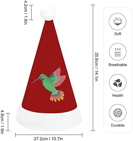 Funny Hummingbird Christmas Hat de Play Papai Noel Cap Funny Feanie para a Festa Festiva do Ano Novo de Natal