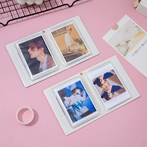 Álbum de fotos Kpop Kpop PhotoCard, suporte para folhas de fotocard de 3 polegadas, suporte de identificação de fotocard 32 bolso