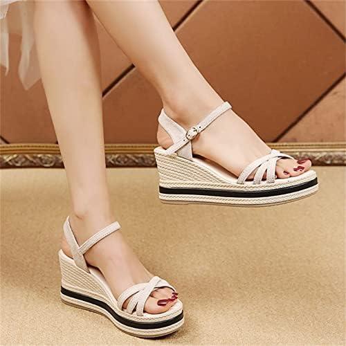 Sandálias de verão para mulheres estampas elegantes/colorido puro bloco de cores grossas sandálias de lazer sapatos de noiva tênis de noiva