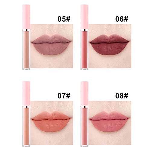 NPKGVIA Lipstick Lipstick Lipgloss para Mulheres 24 Horas Originales 24 Deep Red Red Original 24