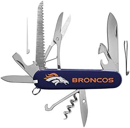 O Sports Vault NFL Denver Broncos Classic Pocket Multi-Tool, Blue, 5.25