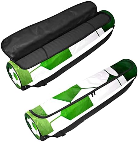Bolsa de transportadora de ioga esportiva verde de futebol de futebol com alça de ombro de ioga bolsa de ginástica bolsa de praia