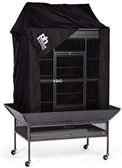 Previar produtos para animais de estimação capa de gaiola de pássaros - 12505 preto 36 l x 24 w x 49 h