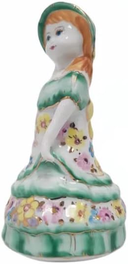 Porcelana Bell Girl 4,92 Coleção decorativa de campainha de altura Decoração de campainha Decoração de presente