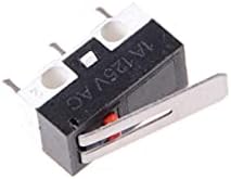 Esbant Micro -Switches 10pcs KW10 3 pinos Alavagem de dobradiça de comprimento Mini Micro -Switch Mini Micro 125V 1a 12 x 6 x 13 mm (colorir diy