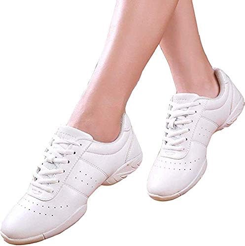 JituUue Cheer Shoes Women Women Cheerleading Sapatos de dança Tênis de moda Tênis Sapatos de treinamento esportivo atlético de ginástica para meninas