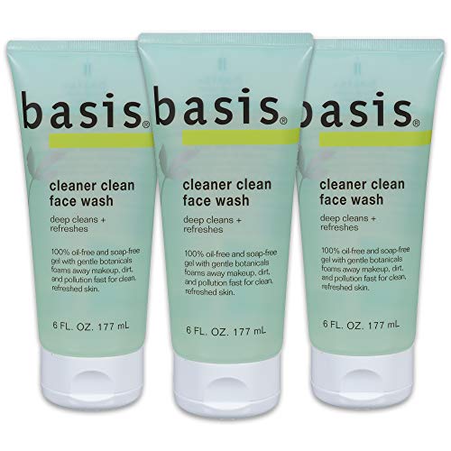 Lavagem limpa de limpeza de base - Limpeza e refresca profunda para a pele normal a oleosa, sem óleo, sem sabão - 6 fl. Oz.