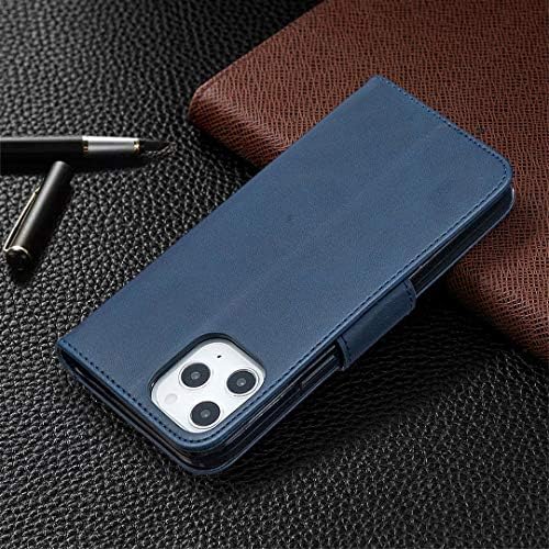 Apple iPhone 12 Pro Max Case, Saturcase Luxury PU Leather Flip Magnet Wallet Stand Slots Slots Caso Protetive
