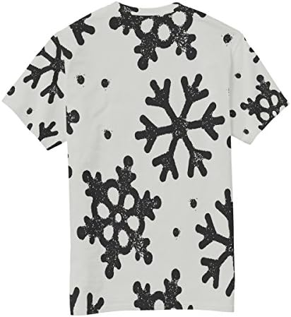 Men Snowflakes Background T-shirt impresso de manga curta Fan xxxxl camiseta camiseta