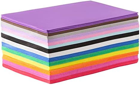 Folhas de espuma variadas 50 pacote - 6x9 folhas de espuma artesanal em 14 cores - 2mm EVA Foam Papers for Arts and Crafts and Kids Projects