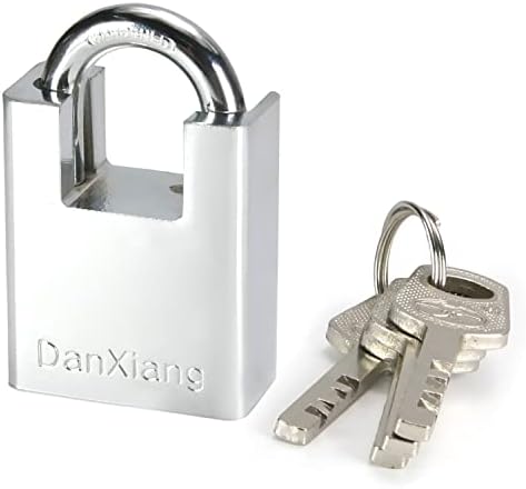 MROMAX 1PC Padlock com chave de 1,57 Lock de travidade de bloqueio de bloqueio de travagem para uso ao ar livre,