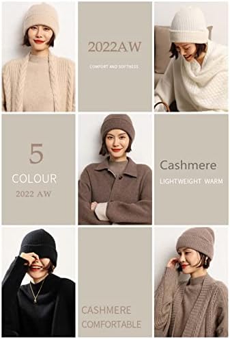 Ailaile feminino Hat Winter Warm Merino Wool Cashmere de grande dimensionamento REIMENTO AFOMENTE