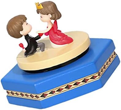 Zerodeko Mr e Sra. Resin Box Box Box e noivo Caixa de música Caixa de casamento Romantic Wedding
