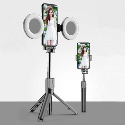 BOXWAVE STAND E MONTAGEM PARA BLACKVIEW A80 PLUS - Selfiepod da luz de toque, Braço extensível de selfie com luz de anel para Blackview A80 Plus - Jet Black