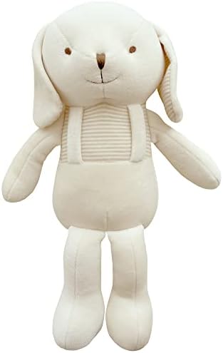 Boneca de apego de primeiro amigo para bebê de algodão orgânico super macio para bebê, amigo de travesseiro, brinquedos de animais macios, cachorrinho de animal de pelúcia 12,5 polegadas, perfeito