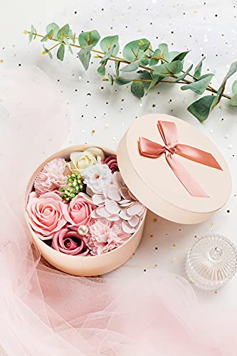 Luxo Belas Flora perfumada Rosas/Sabão de banho de flor de cravo com caule, sabonete de flores de óleo essencial
