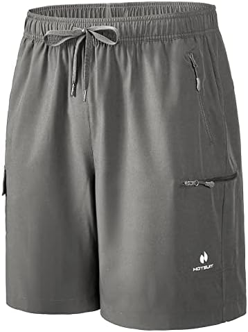 Shorts de carga masculina de macacão Canda elástica rápida de 8 de shorts de viagem ao ar livre ao ar